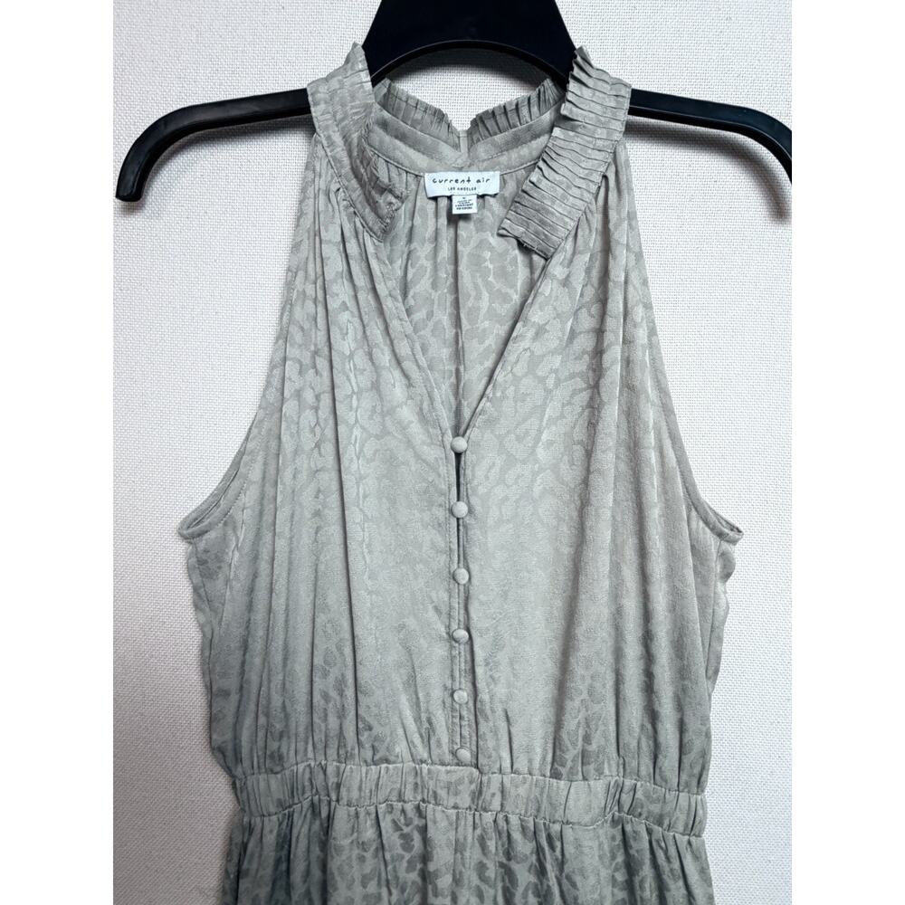 Current Air Anthropologie Jumpsuit S Sage Green Wide Leg Dressy Feminine Resort - Picture 4 of 13